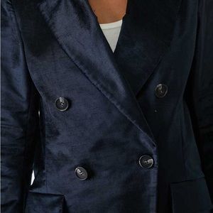 NWT - Free People Velvet Cosmo Blazer in Black